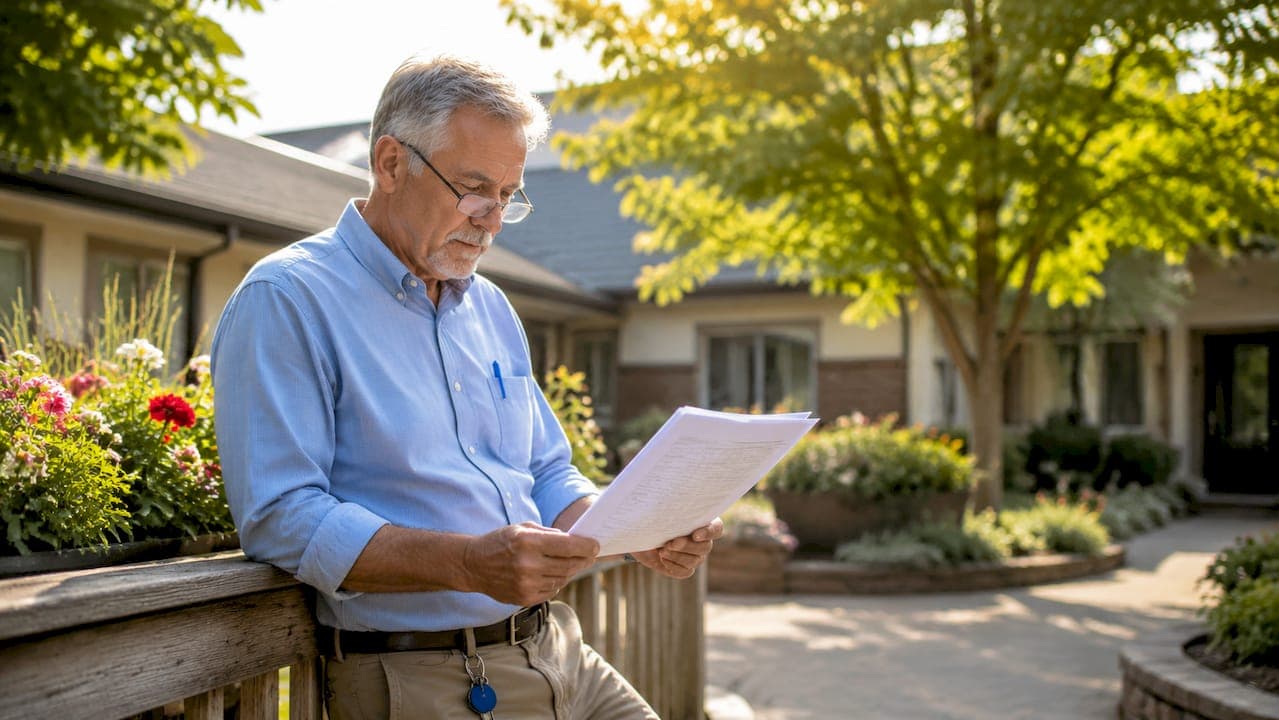 Maintenance checklist for retirement village facilities
