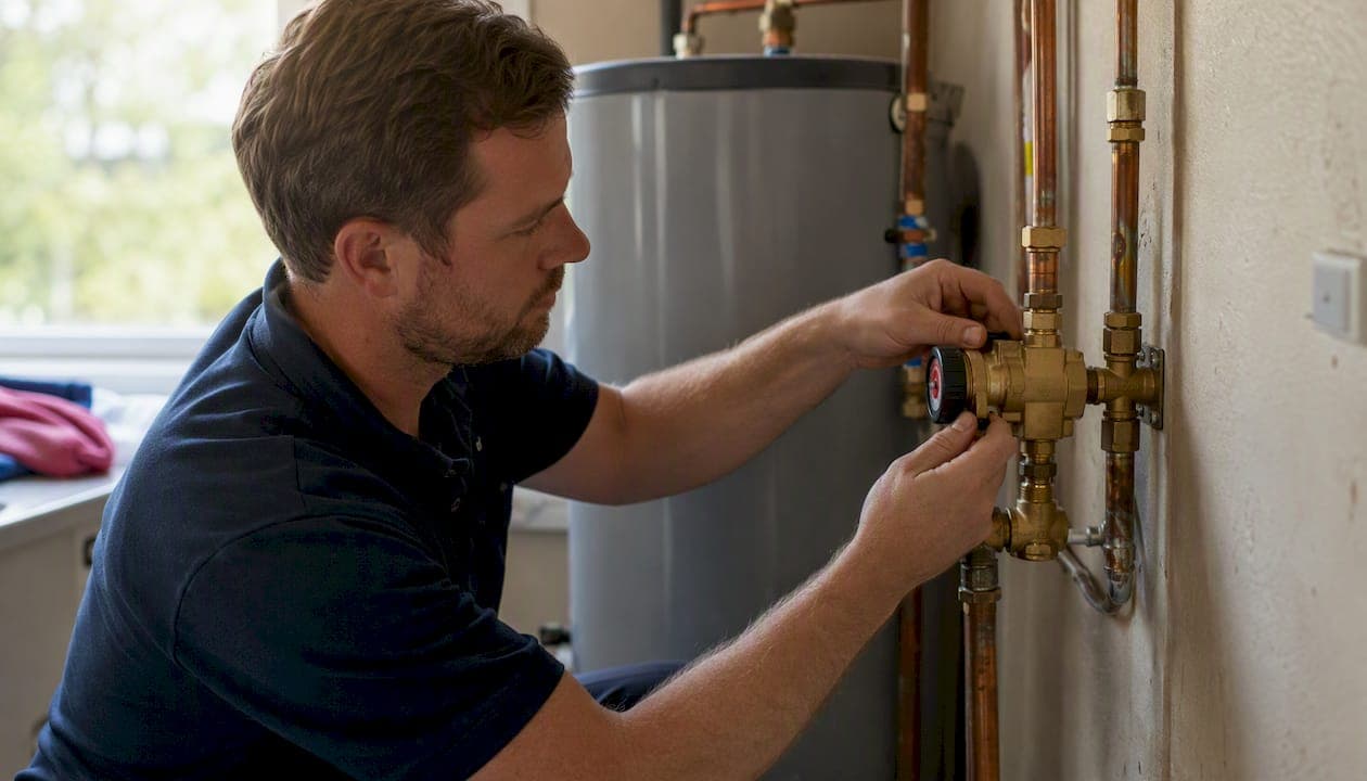 Hot water temperature scalding prevention for homeowners