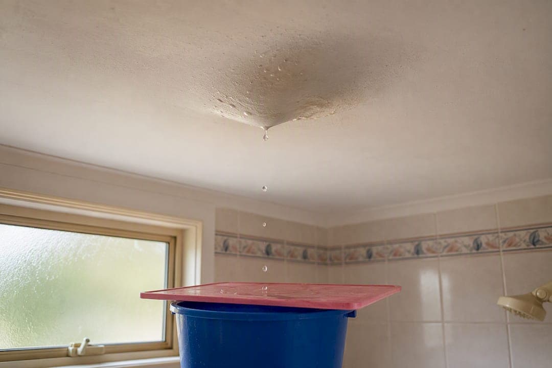 Ceiling leak from bathroom: what to do first and why